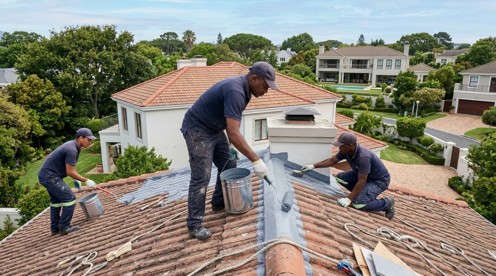 Professional painters working in Loevenstein, Cape Town